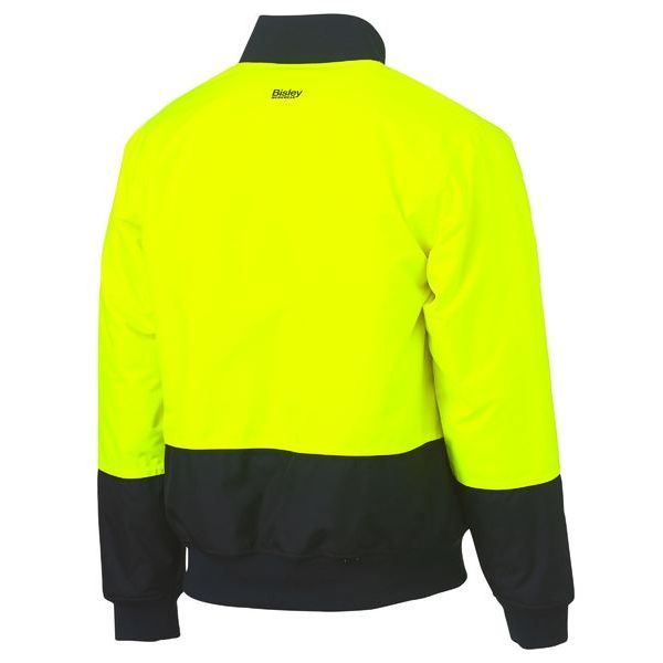 Bisley Two Tone Hi Vis Bomber Jacket With Padded Lining (BJ6730) - Ace Workwear