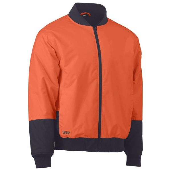 Bisley Two Tone Hi Vis Bomber Jacket With Padded Lining (BJ6730) - Ace Workwear