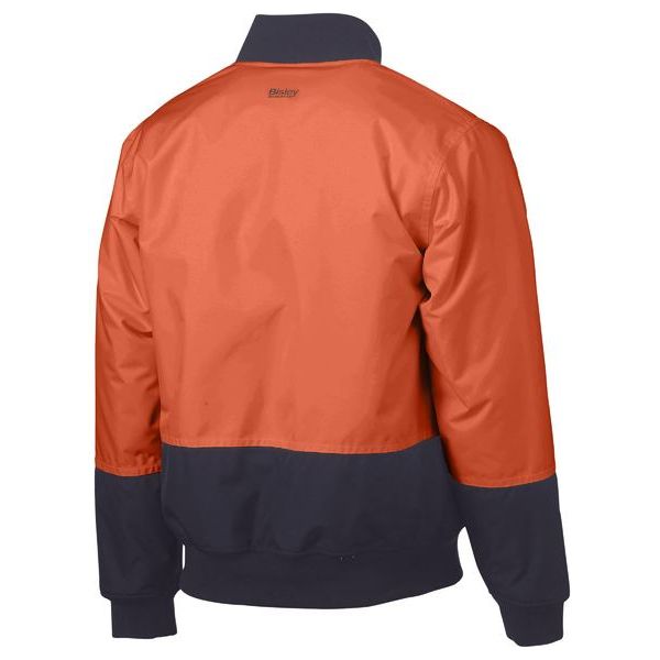 Bisley Two Tone Hi Vis Bomber Jacket With Padded Lining (BJ6730) - Ace Workwear