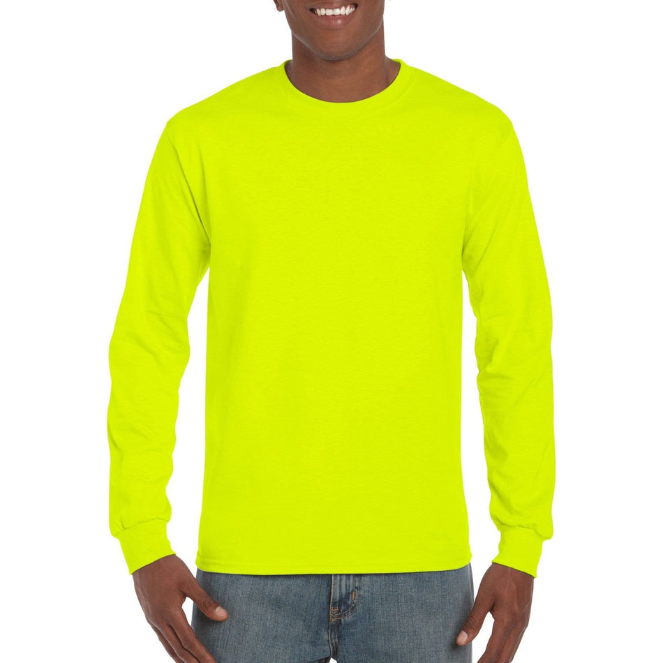 Gildan Ultra Cotton Adult Long Sleeve T-Shirt (2400) Plain T-Shirt (Tees), signprice Gildan - Ace Workwear