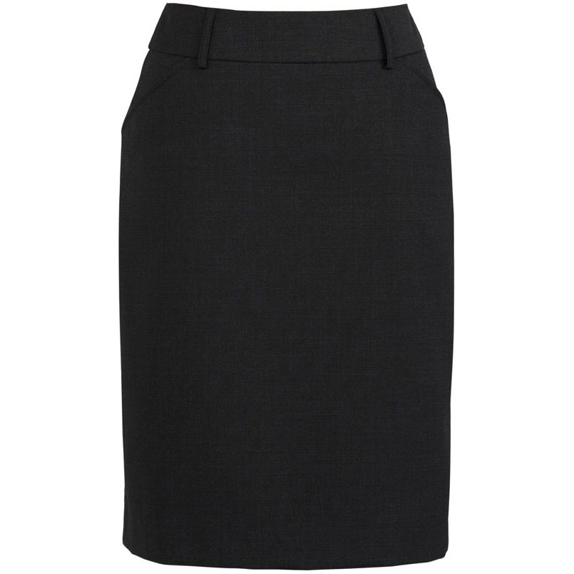 Biz Corporates Womens Multi-Pleat Skirt (24015) Ladies Skirts & Trousers, signprice Biz Corporates - Ace Workwear