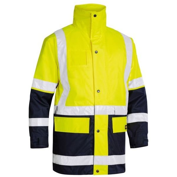 Bisley Taped 5 In 1 Rain Jacket (BK6975) - Ace Workwear