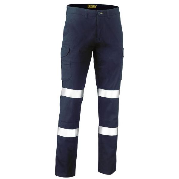 Bisley Taped Modern Fit Stretch Cotton Drill Cargo Pants (BPC6008T) - Ace Workwear