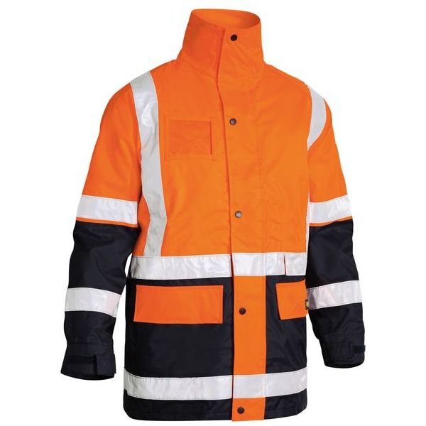 Bisley Taped 5 In 1 Rain Jacket (BK6975) - Ace Workwear