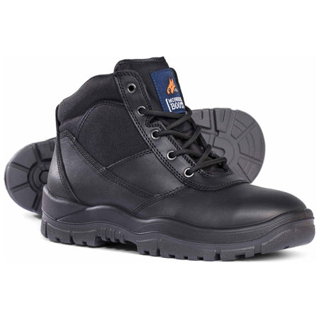 Mongrel Black Lace Up Boot (260020) (Pre Order) Lace Up Safety Boots Mongrel - Ace Workwear