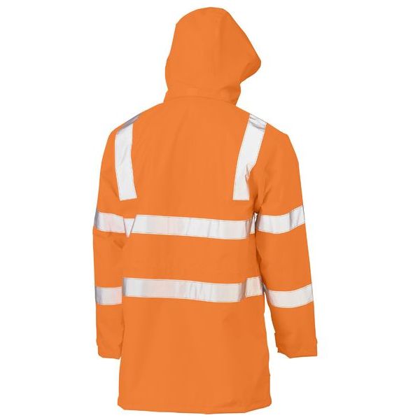 Bisley Taped Hi Vis Rail Wet Weather Jacket (BJ6964T) - Ace Workwear