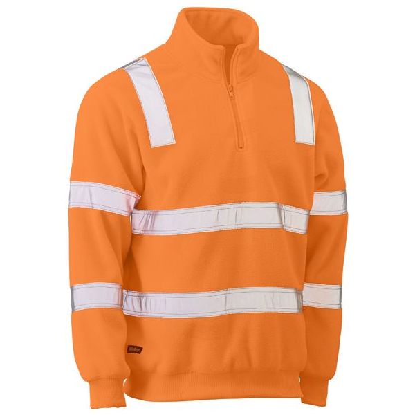 Bisley Taped Hi Vis Rail Polar Fleece Jumper (BK6816T)