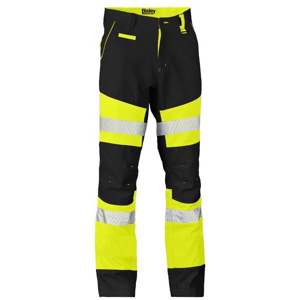 Bisley Flat Taped Biomotion Contrast Hi Vis Pants (BP6412T)