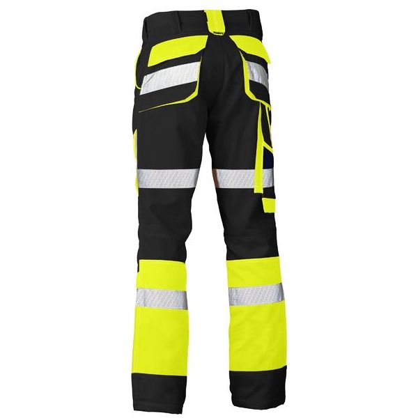 Bisley Flat Taped Biomotion Contrast Hi Vis Pants (BP6412T)