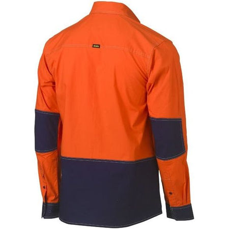 Bisley Active Fit Flx & Move Hi Vis Utility Shirt (BS6177) - Ace Workwear