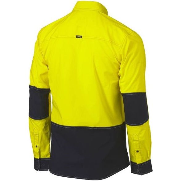 Bisley Active Fit Flx & Move Hi Vis Utility Shirt (BS6177) - Ace Workwear