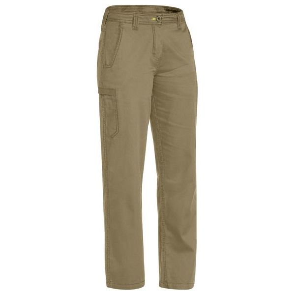 Bisley Womens Lightweight Flat Front Pant With Contrast Stitching (BPL6431) - Ace Workwear