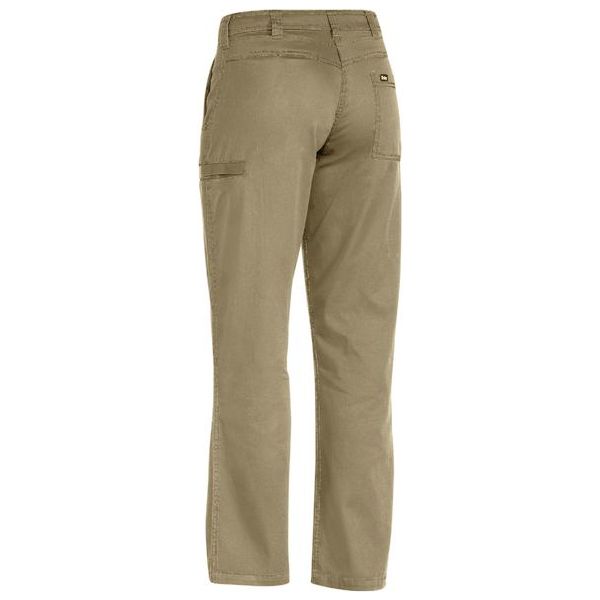 Bisley Womens Lightweight Flat Front Pant With Contrast Stitching (BPL6431) - Ace Workwear