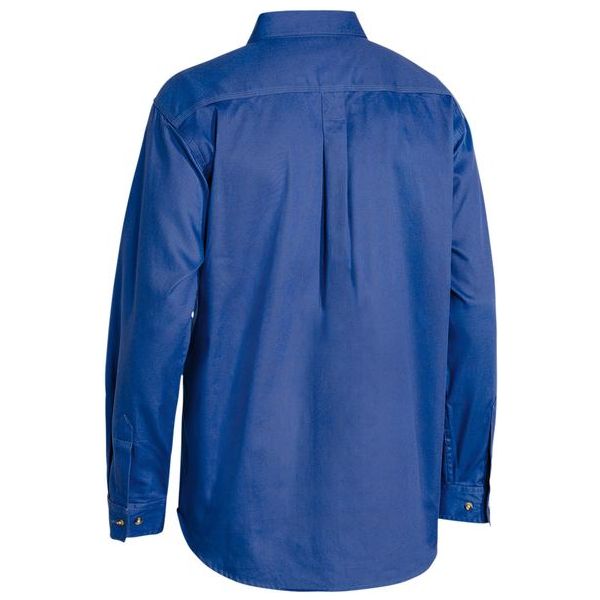 Bisley Closed Front Cotton Drill Long Sleeve Shirt (BSC6433)