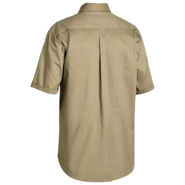 Bisley Closed Front Cotton Drill Short Sleeve Shirt (BSC1433)