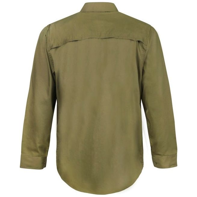 Workcraft Lightweight Long Sleeve Vented Cotton Drill Shirt (WS4011) - Ace Workwear