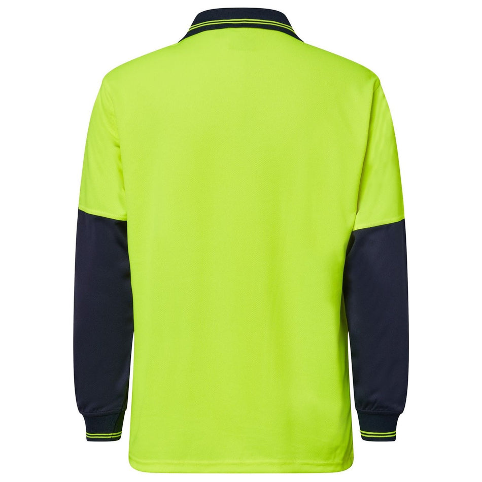 Workcraft Hi Vis Long Sleeve Food Industry Micromesh Polo (WSP206)