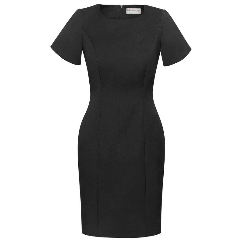 Biz Corporates Womens Short Sleeve Dress (30112) Corporate Dresses & Jackets, signprice Biz Corporates - Ace Workwear