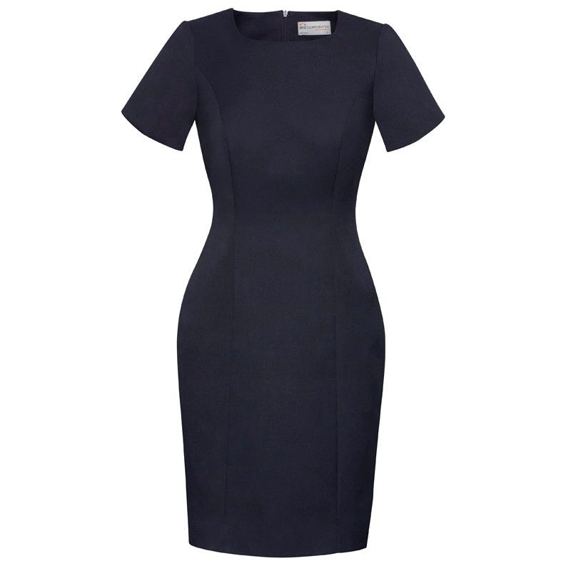 Biz Corporates Womens Short Sleeve Dress (30112) Corporate Dresses & Jackets, signprice Biz Corporates - Ace Workwear