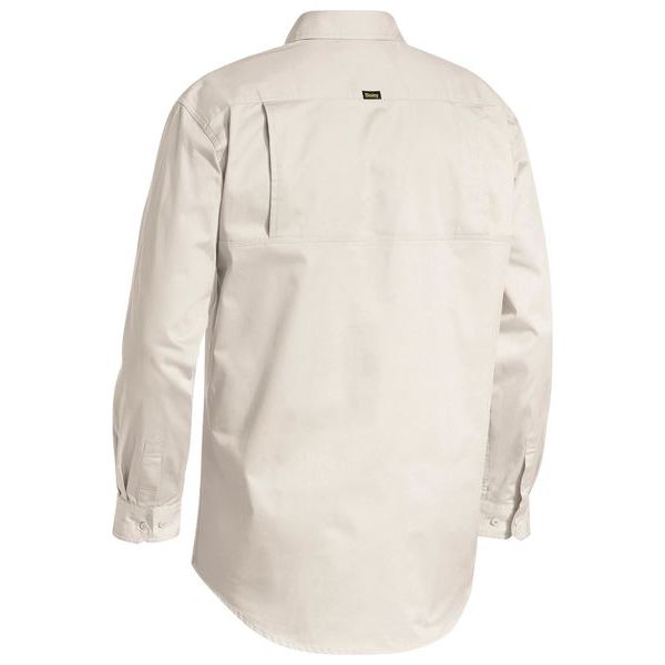 Bisley Closed Front Long Sleeve Cotton Lightweight Drill Shirt (BSC6820)