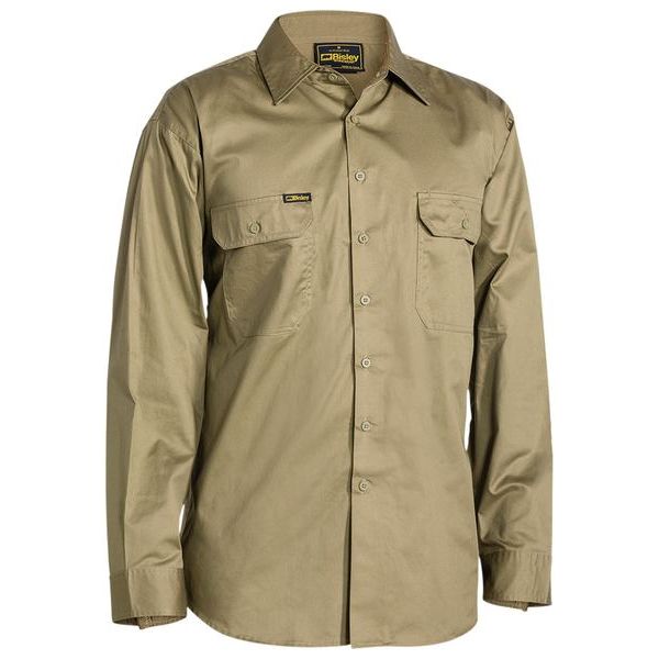 Bisley Cool Lightweight Drill Long Sleeve Shirt (BS6893)