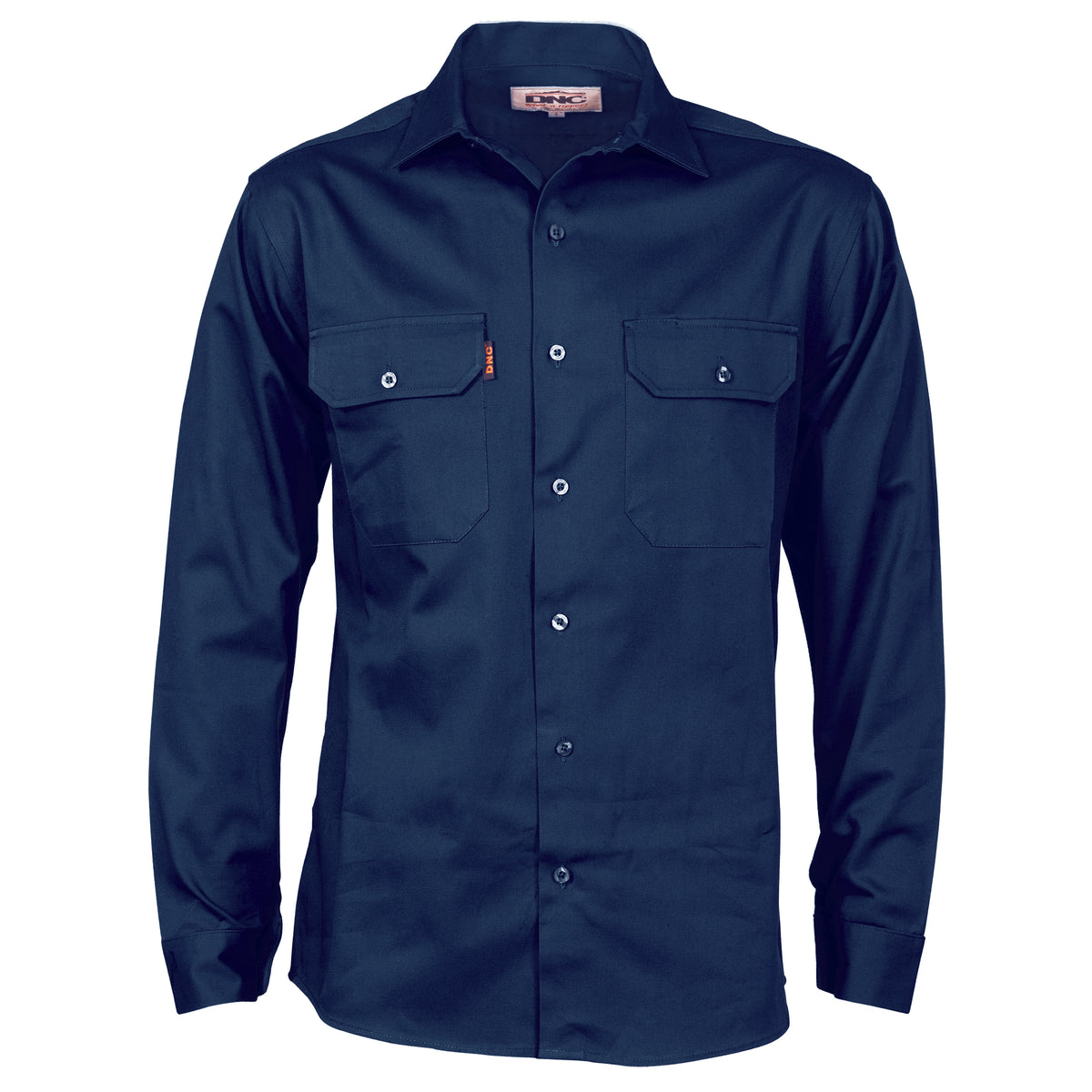 DNC Cotton Drill Work Shirt Long Sleeve (3202) Industrial Shirts DNC Workwear - Ace Workwear