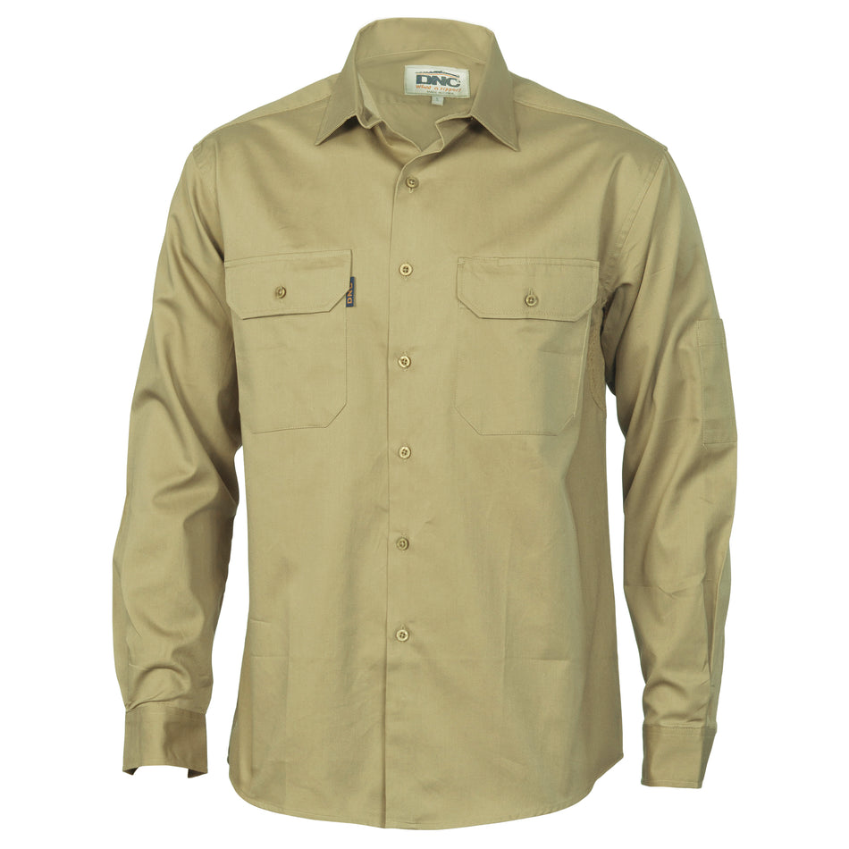 DNC Cool-Breeze Work Shirt Long Sleeve (3208) Industrial Shirts DNC Workwear - Ace Workwear