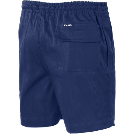 DNC Drill Elastic Drawstring Shorts (3305) Industrial Shorts DNC Workwear - Ace Workwear