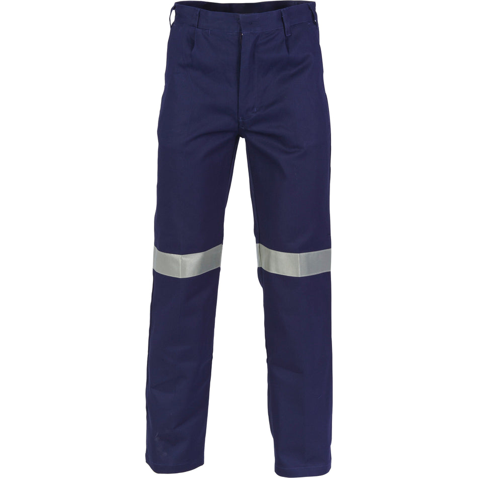 DNC's Cotton Drill Pants With 3M Reflective Tape (3314) Industrial Work Pants With Tape DNC Workwear - Ace Workwear