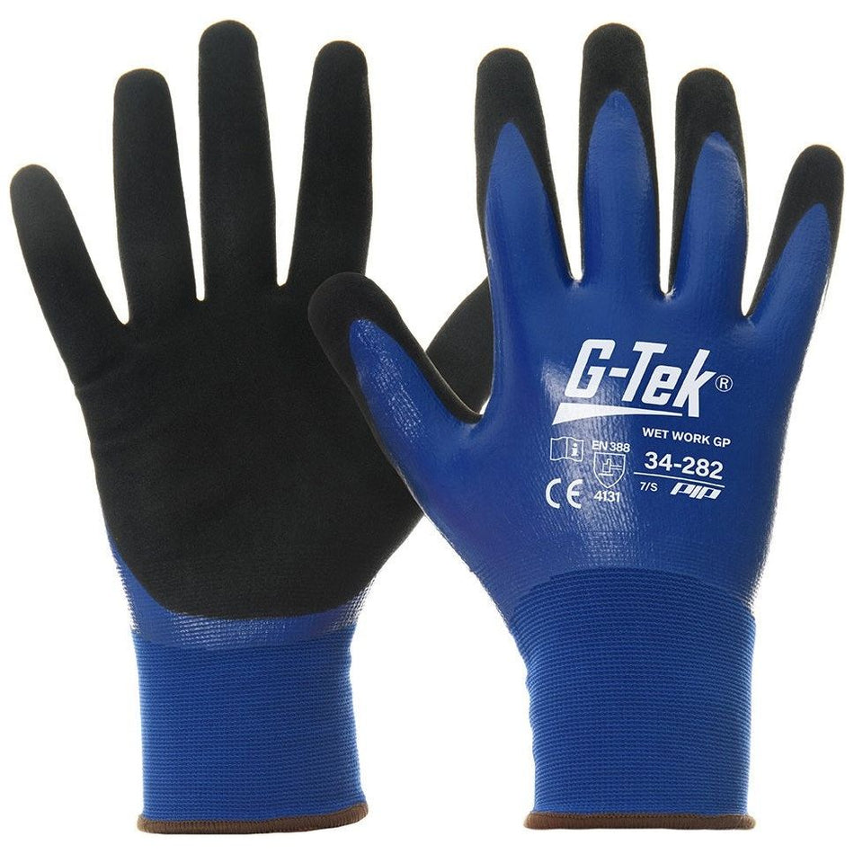 G-Tek  Touch Screen Wet Work Gloves (Carton of 72) (34-282)