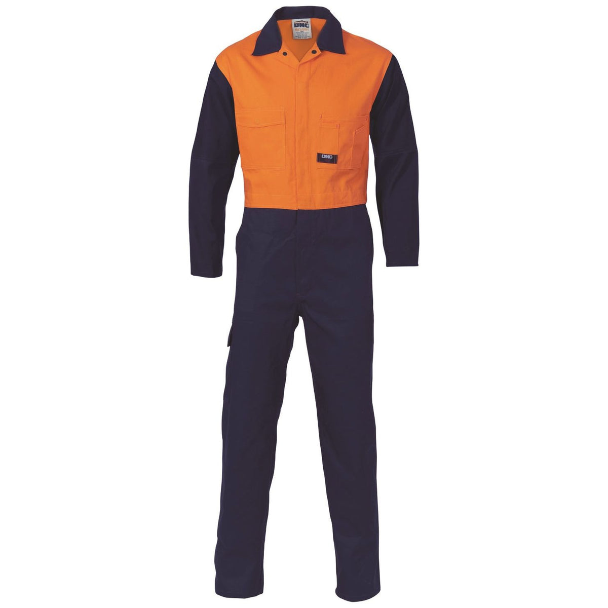 DNC Patron Saint® Flame Retardant Two Tone Drill Overall (3425) Flame Retardant Coveralls (Overalls) DNC Workwear - Ace Workwear