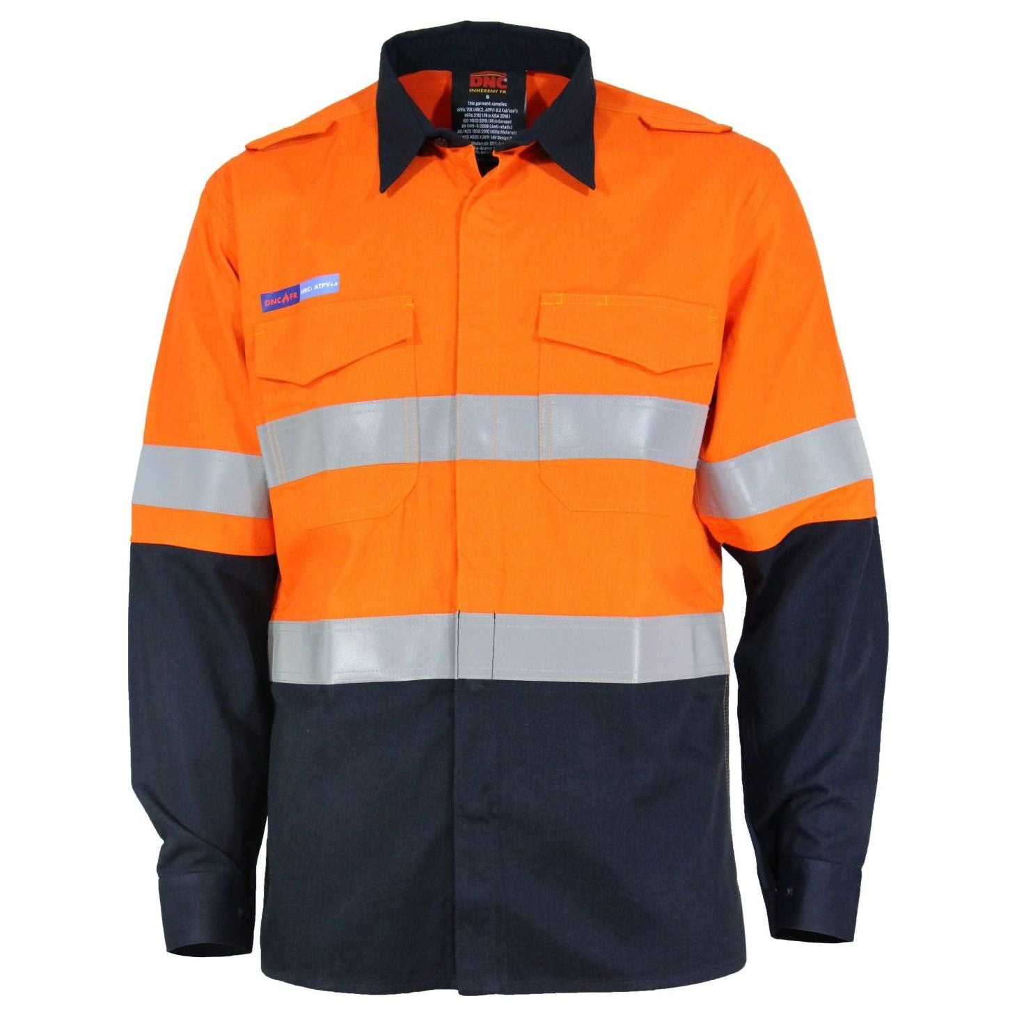 DNC Inherent FR PPE1 2T L/W DN Shirt (3445) Flame Retardant Shirts DNC Workwear - Ace Workwear