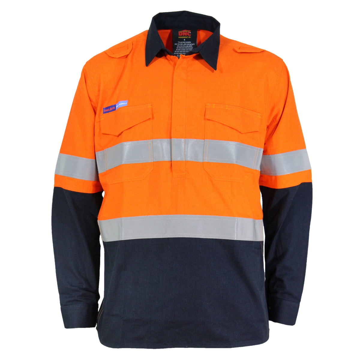 DNC Inherent FR PPE1 2T C/F DN Shirt (3447) Flame Retardant Shirts DNC Workwear - Ace Workwear