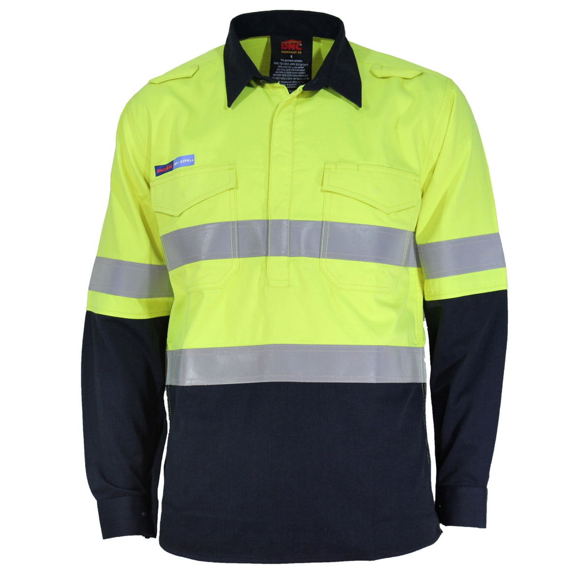 DNC Inherent FR PPE1 2T C/F DN Shirt (3447) Flame Retardant Shirts DNC Workwear - Ace Workwear