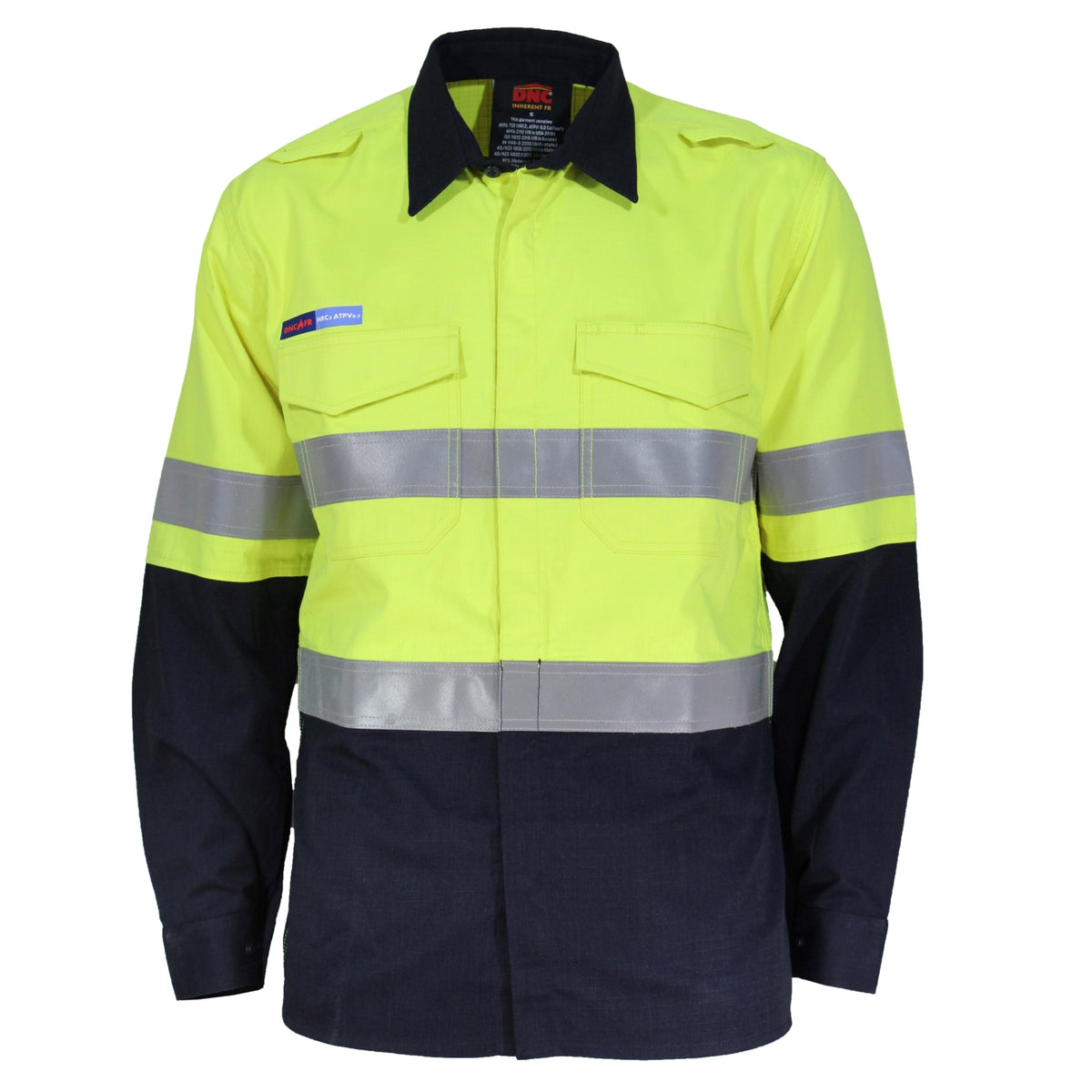 DNC Inherent FR PPE2 2T D/N Shirt (3455) Flame Retardant Shirts DNC Workwear - Ace Workwear