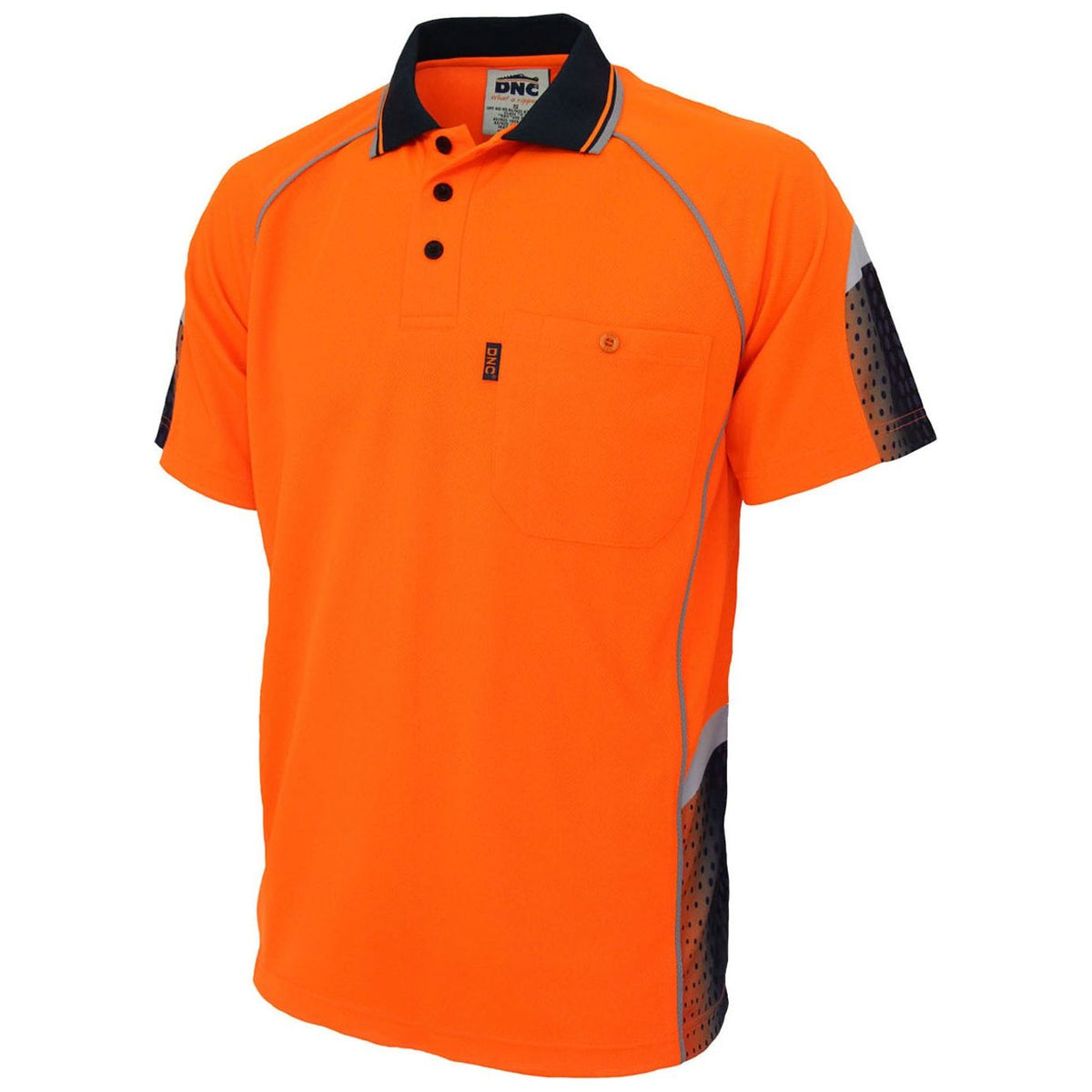 DNC Hi Vis Galaxy Sublimated Polo (3564) Hi Vis Polo With Designs DNC Workwear - Ace Workwear