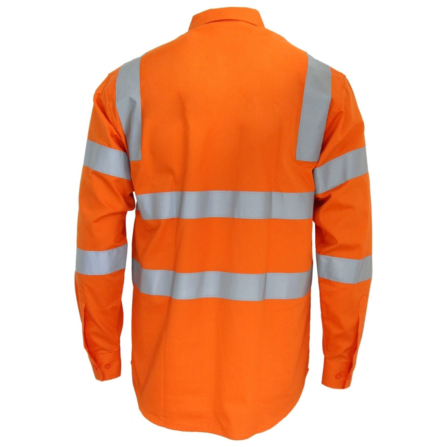 DNC Hi Vis L/W CSR R/Tape VIC Rail Shirt- Long Sleeve (3741) Hi Vis Shirts With Tape DNC Workwear - Ace Workwear