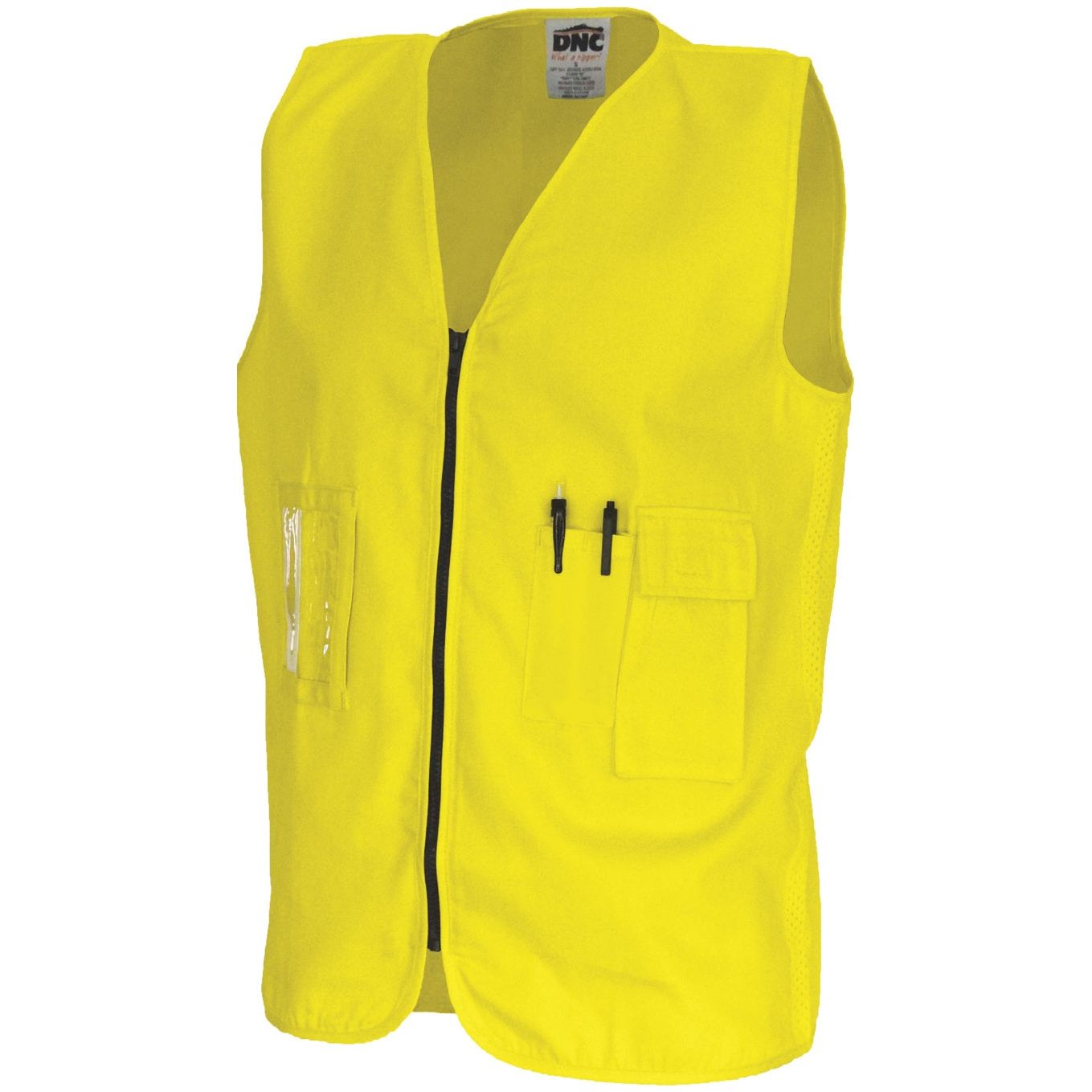 DNC Daytime Cotton Safety Vests (3808) Hi Vis Vest DNC Workwear - Ace Workwear