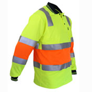 DNC Hi Vis Cotton Back Biomotion Taped Polo (3819) Hi Vis Polo With Tape DNC Workwear - Ace Workwear