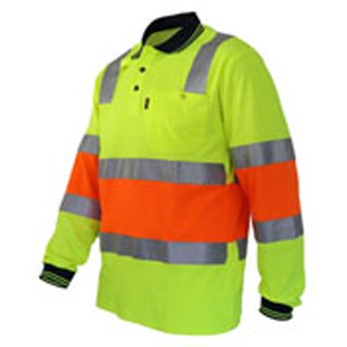 DNC Hi Vis Cotton Back Biomotion Taped Polo (3819) Hi Vis Polo With Tape DNC Workwear - Ace Workwear