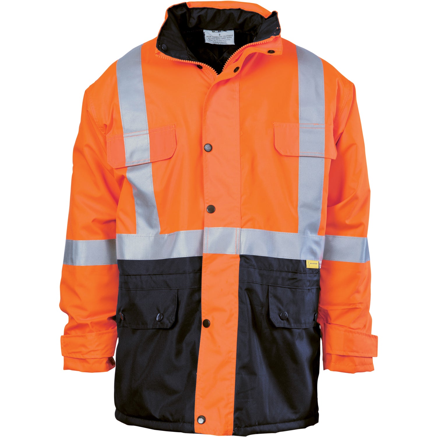 DNC HiVis Two Tone Quilted Jacket with 3M R/Tape (3863) Hi Vis Cold & Wet Wear Jackets & Pants DNC Workwear - Ace Workwear