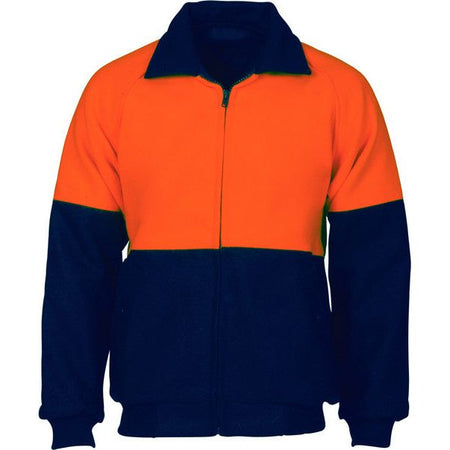 DNC Hi Vis Two Tone Bluey Bomber Jacket (3869) Hi Vis Cotton & Bluey Jackets DNC Workwear - Ace Workwear