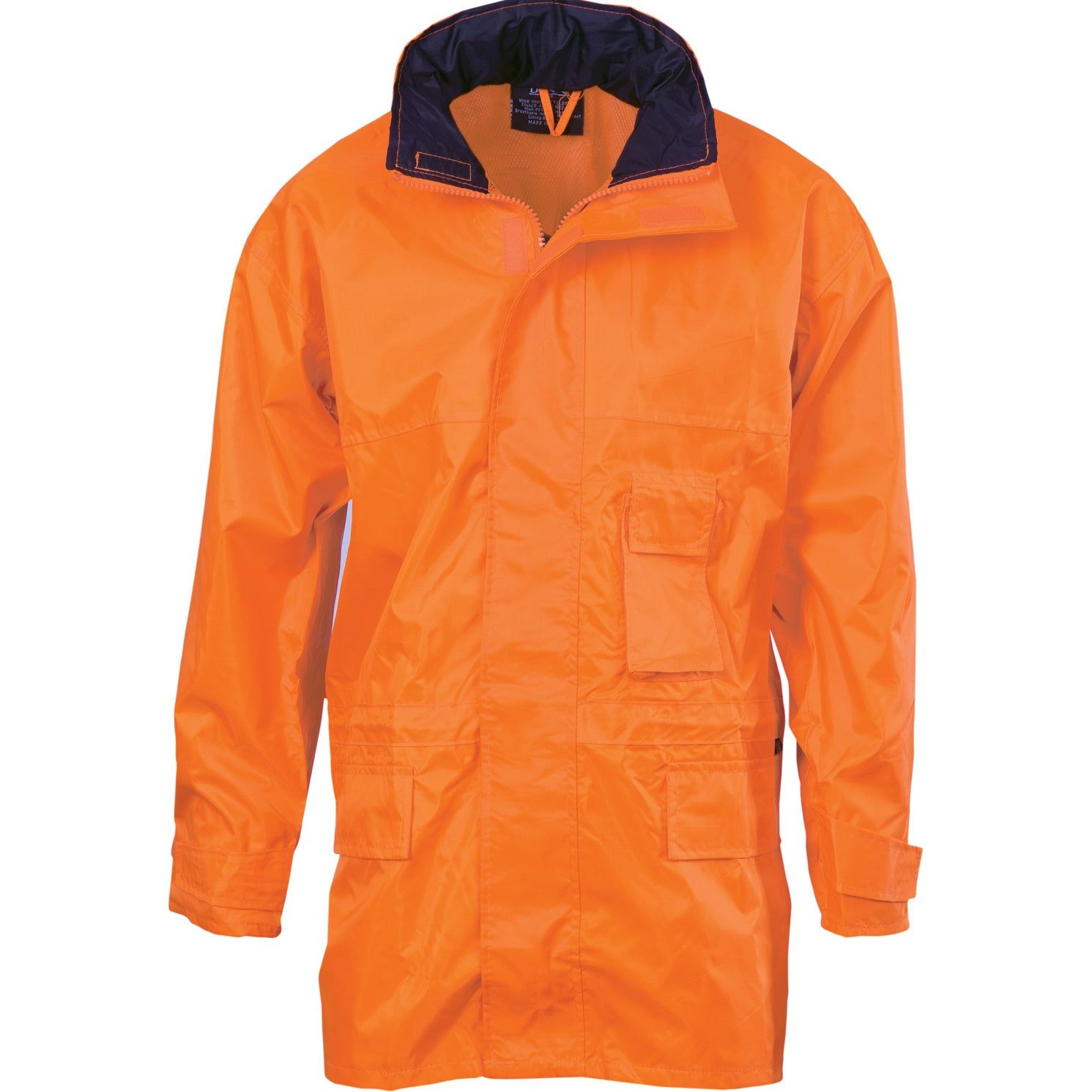 DNC Hi Vis Breathable Rain Jacket (3873) Hi Vis Cold & Wet Wear Jackets & Pants DNC Workwear - Ace Workwear