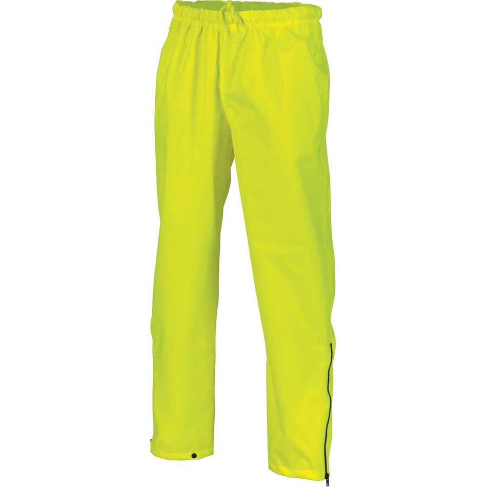 DNC HiVis Day Breathable Rain Pants (3874) Hi Vis Cold & Wet Wear Jackets & Pants DNC Workwear - Ace Workwear