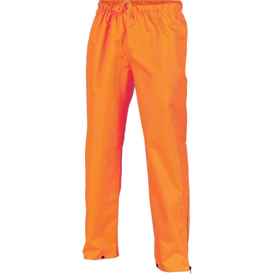 DNC HiVis Day Breathable Rain Pants (3874) Hi Vis Cold & Wet Wear Jackets & Pants DNC Workwear - Ace Workwear