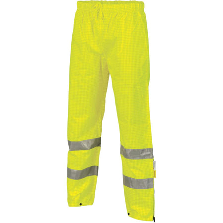 DNC Hi Vis Breathable and Anti-Static Pants with 3M Reflective Tape (3876) Hi Vis Cold & Wet Wear Jackets & Pants DNC Workwear - Ace Workwear