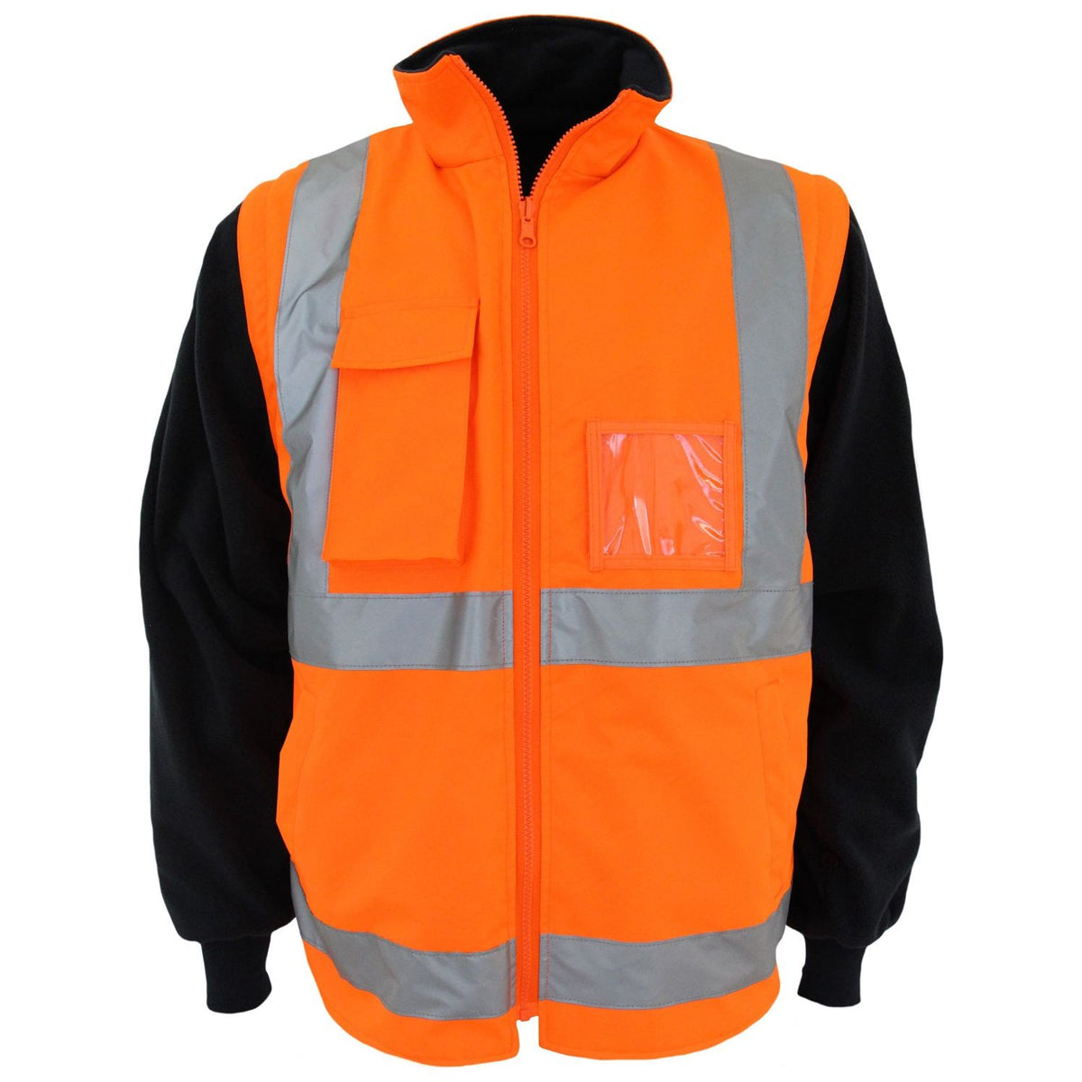 DNC HiVis "H" pattern D/N R/Vest (3965) Hi Vis Winter Vest DNC Workwear - Ace Workwear