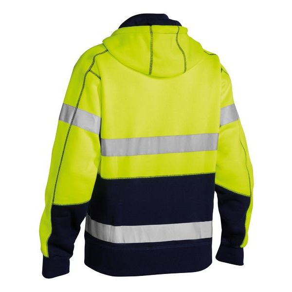 Bisley Taped Hi Vis Fleece Hoodie With Sherpa Lining (BK6988T) - Ace Workwear