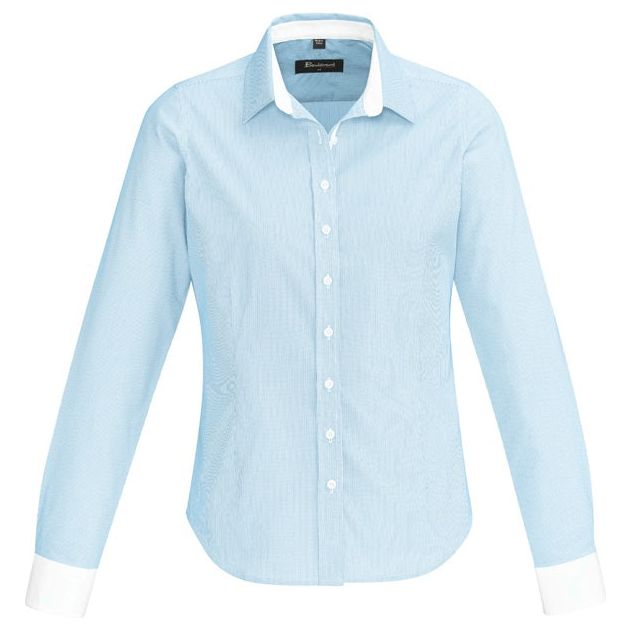 Biz Corporates Womens Fifth Avenue Long Sleeve Shirt (40110) Ladies Shirts, signprice Biz Corporates - Ace Workwear