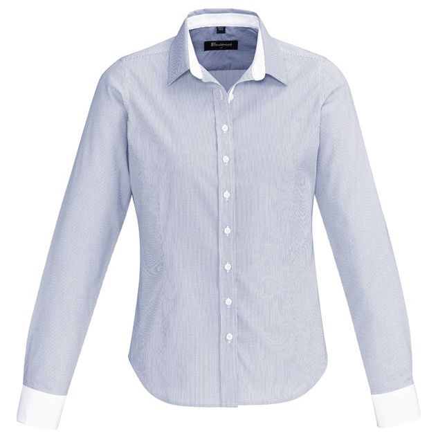 Biz Corporates Womens Fifth Avenue Long Sleeve Shirt (40110) Ladies Shirts, signprice Biz Corporates - Ace Workwear